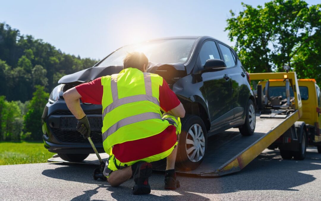Holowanie auta z uszkodzonym zawieszeniem